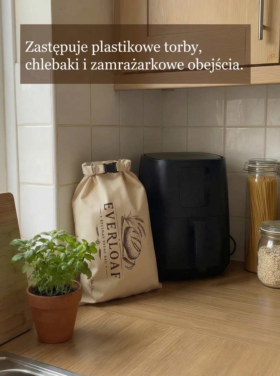 Bawełniano-woskowe worki na pieczywo