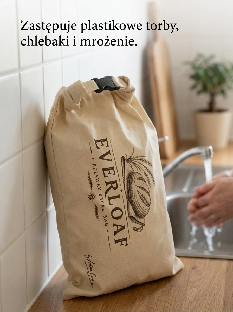 Bawełniano-woskowe worki na pieczywo